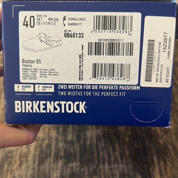 Birkenstock Boston Brown Leather. Mens 7 Women’s 9. Size 40. - Picture 3 of 3